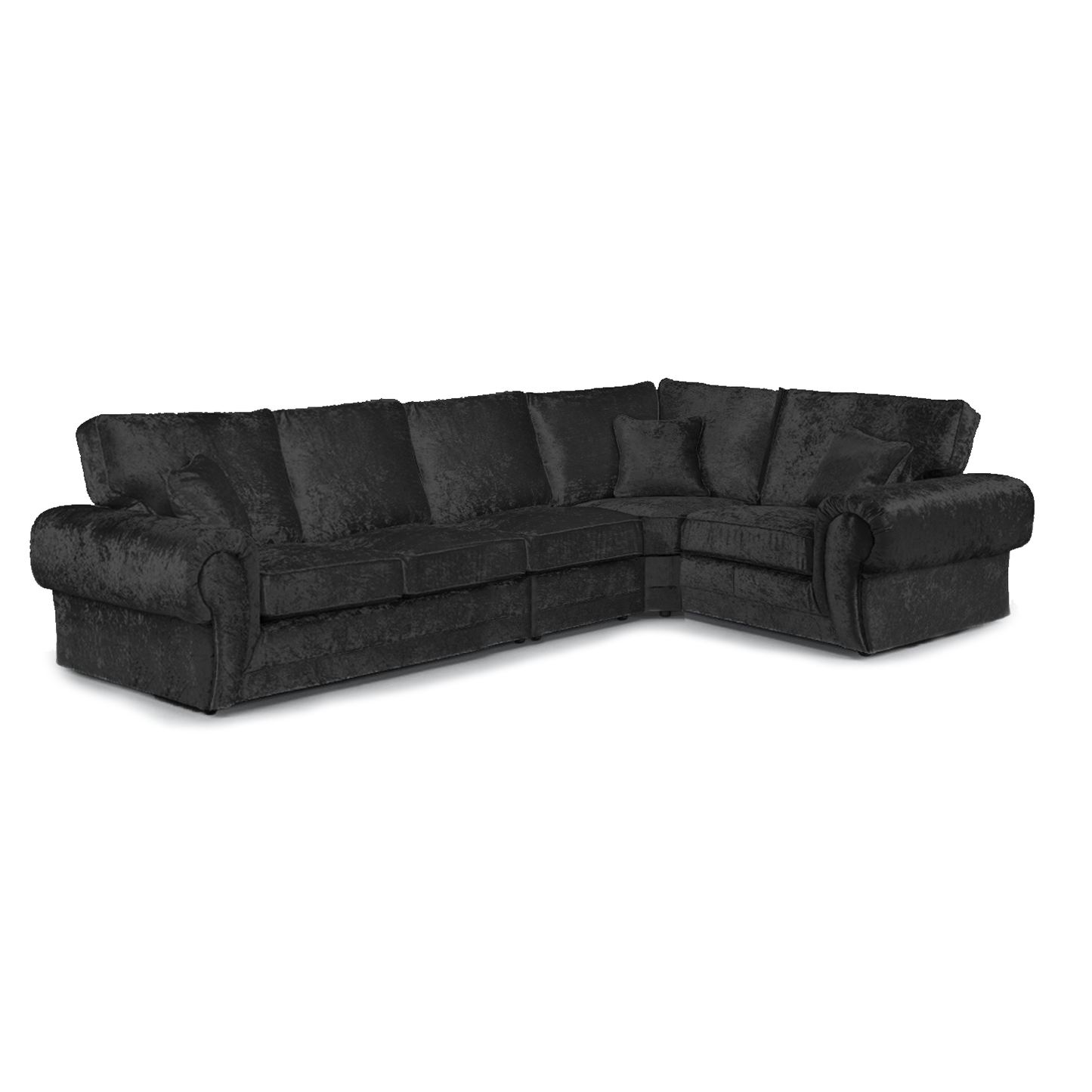 Chelsea Crushed Velvet Full Back 5 Seater L Shaped Corner Sofa