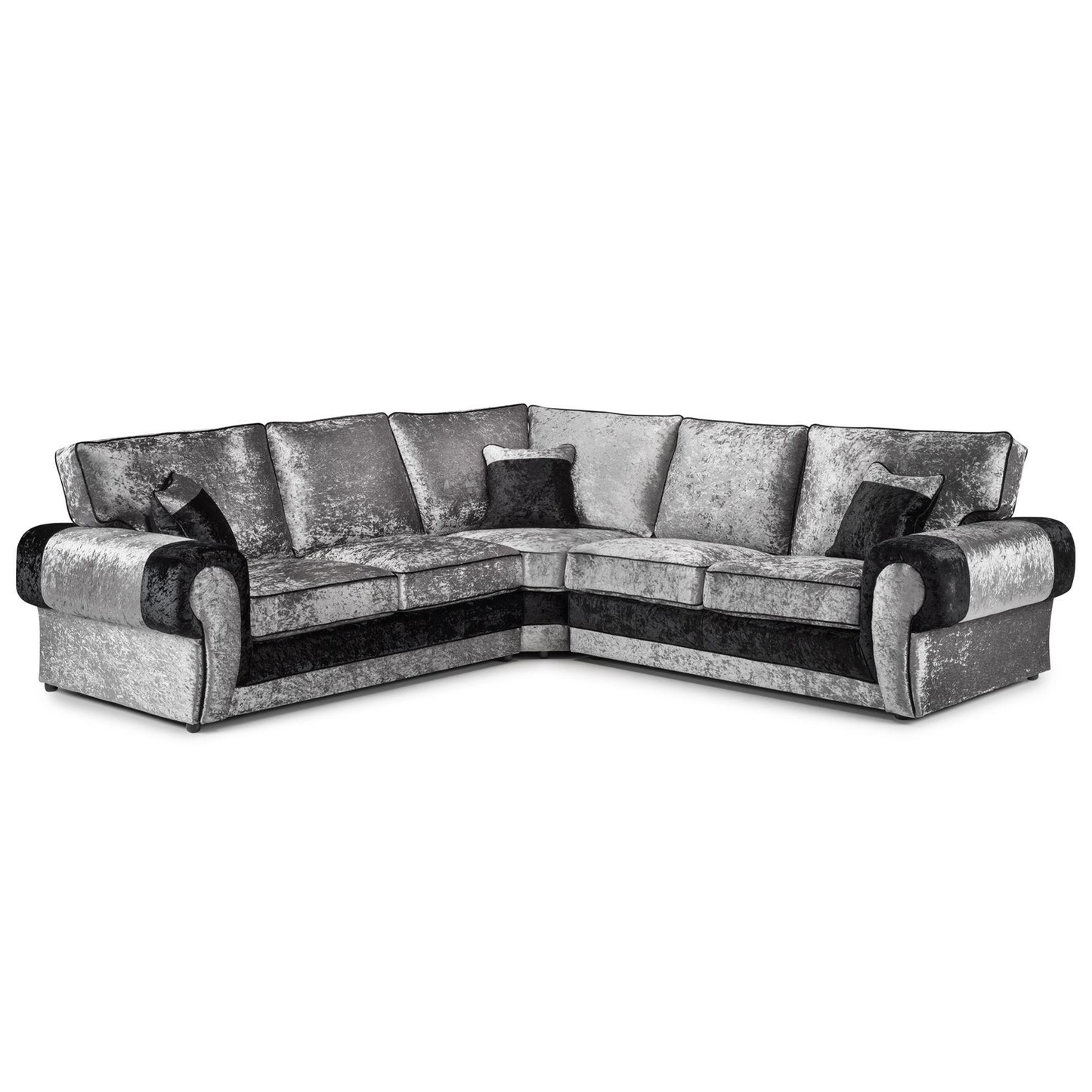 Chelsea Crushed Velvet Full Back 5 Seater Corner Sofa