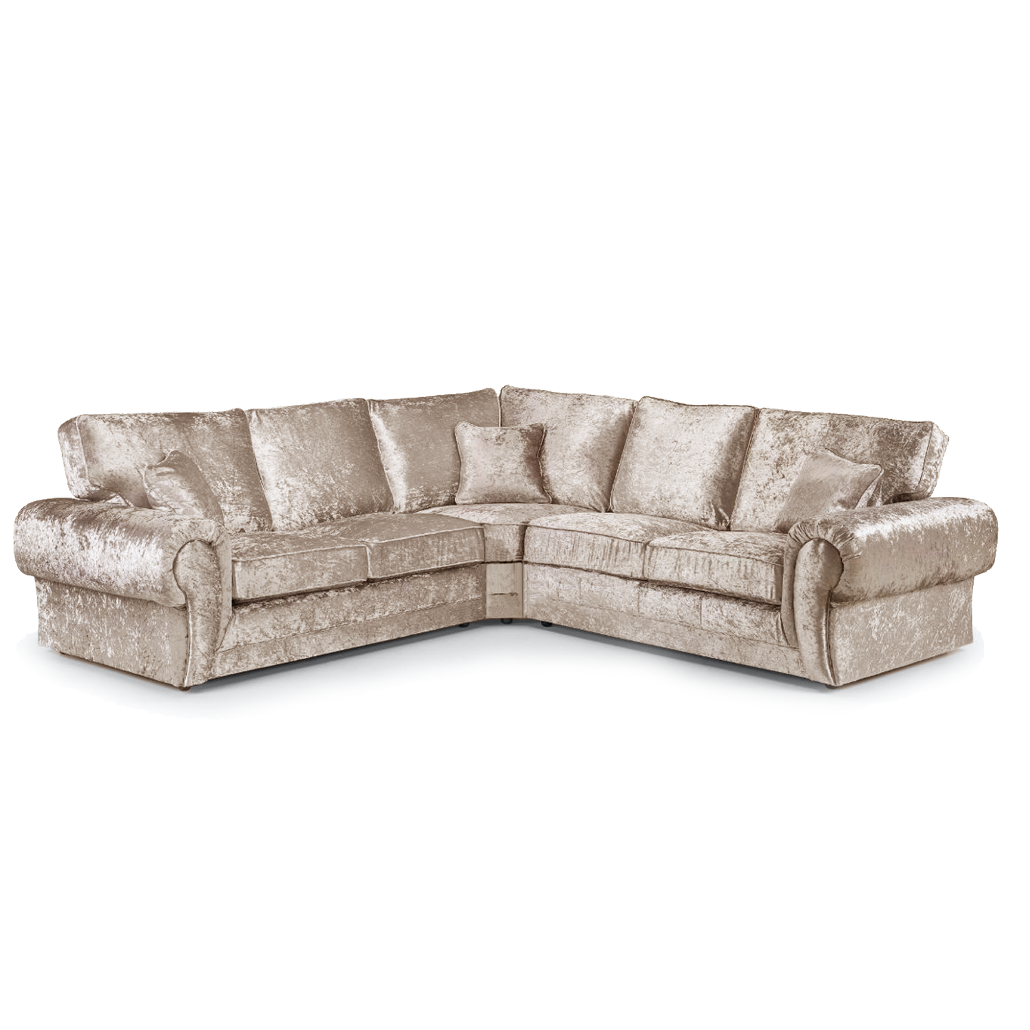 Chelsea Crushed Velvet Full Back 5 Seater Corner Sofa