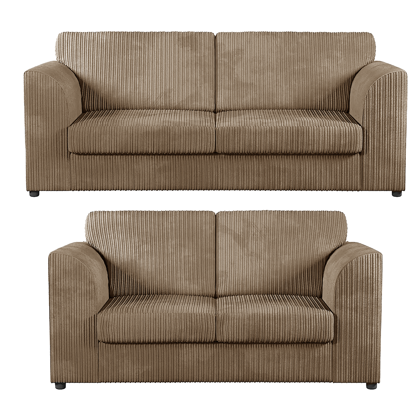 Luxor Full Jumbo 3 + 2 Seater Sofa Set – Full Back