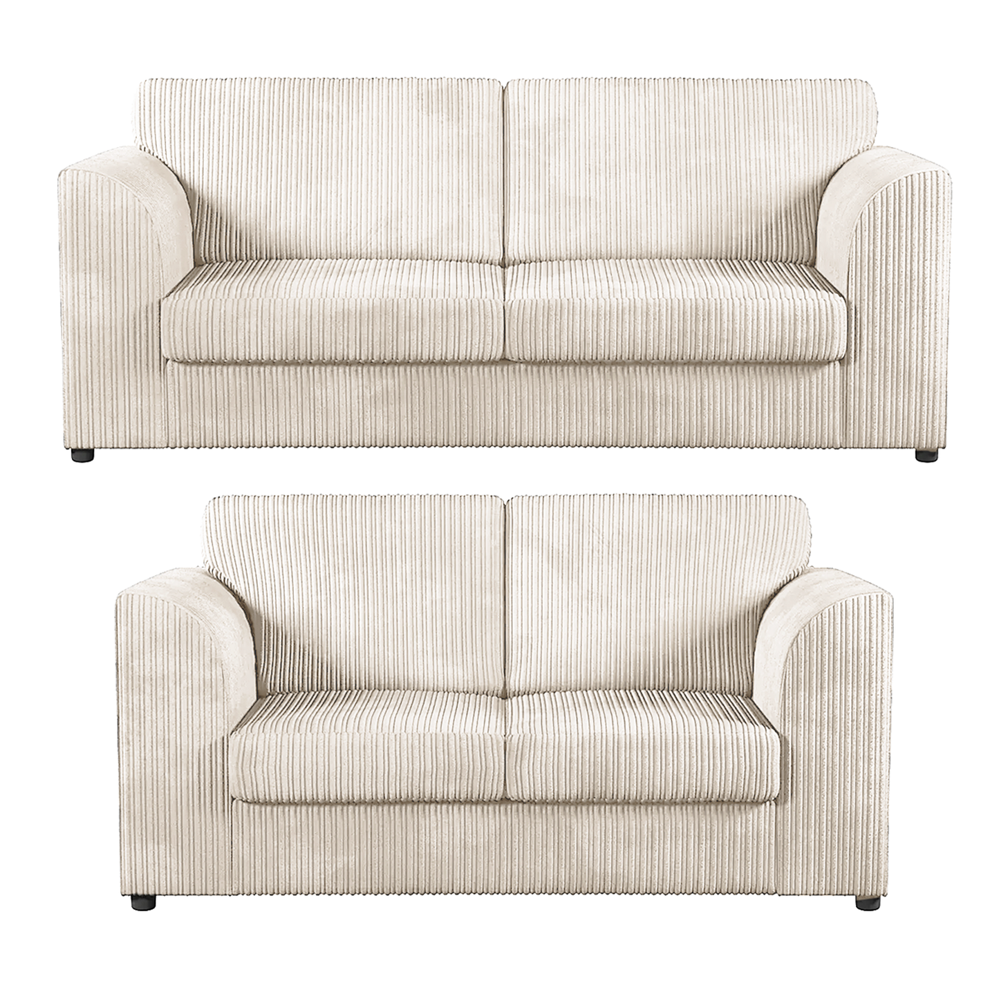 Luxor Full Jumbo 3 + 2 Seater Sofa Set – Full Back