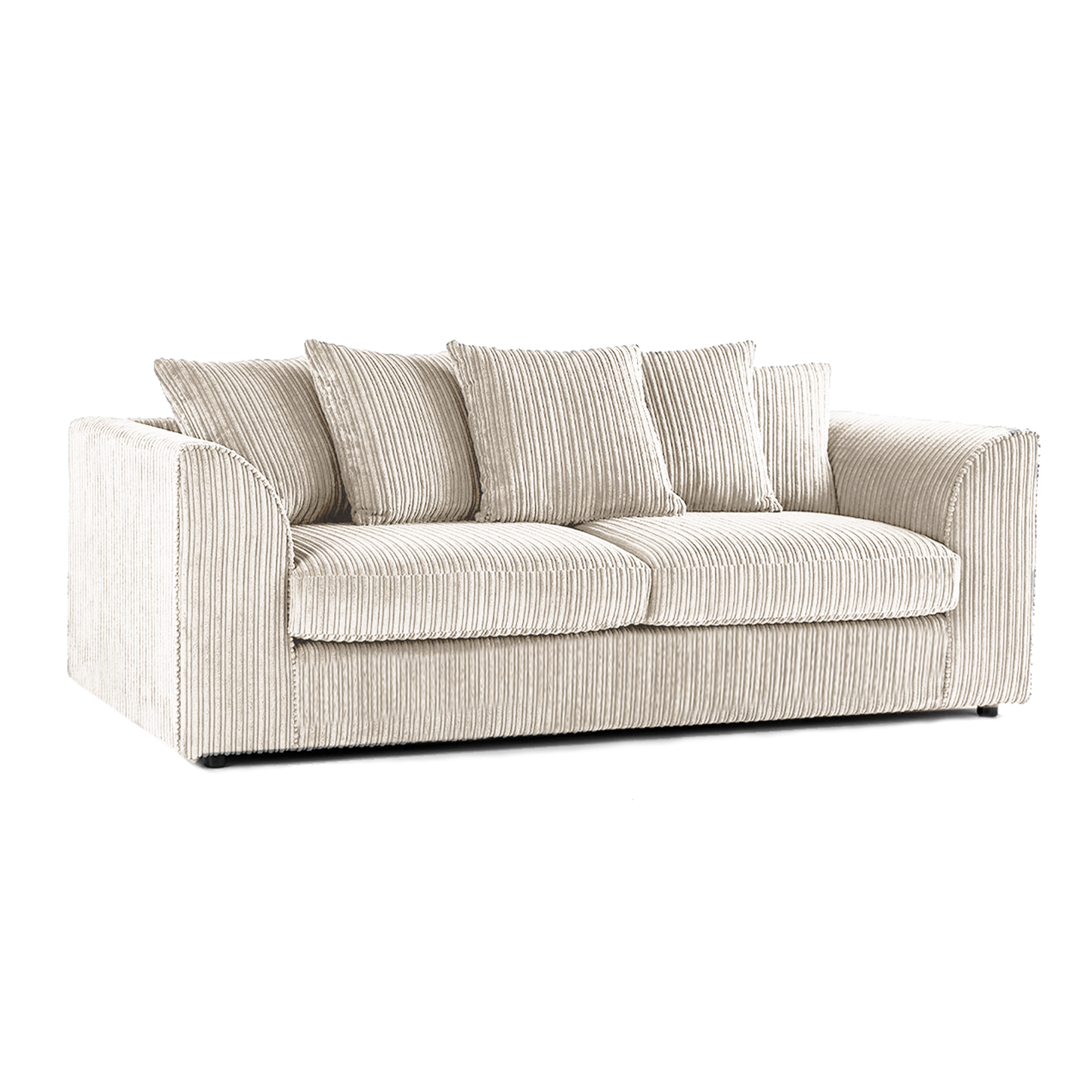 Luxor Full Jumbo Cord 3 Seater - Scatter Back