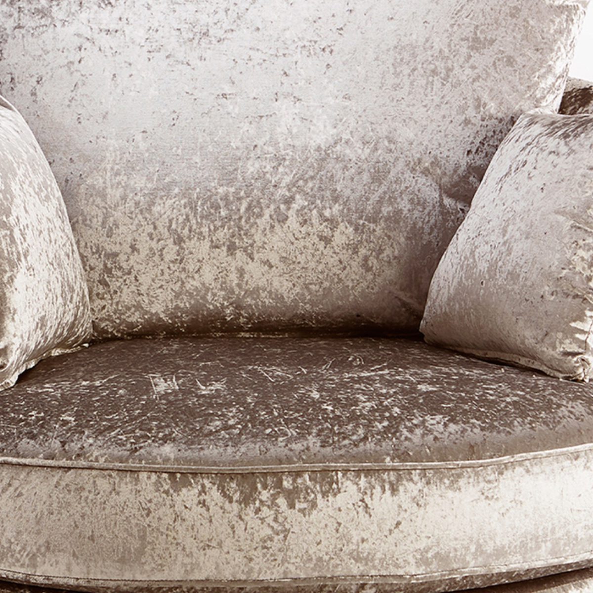 Crystal Crushed Velvet Swivel Chair - 3