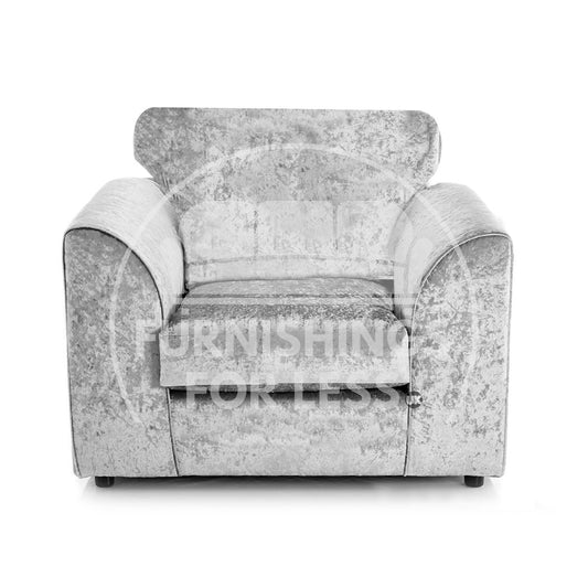 Crystal Crushed Velvet Armchair