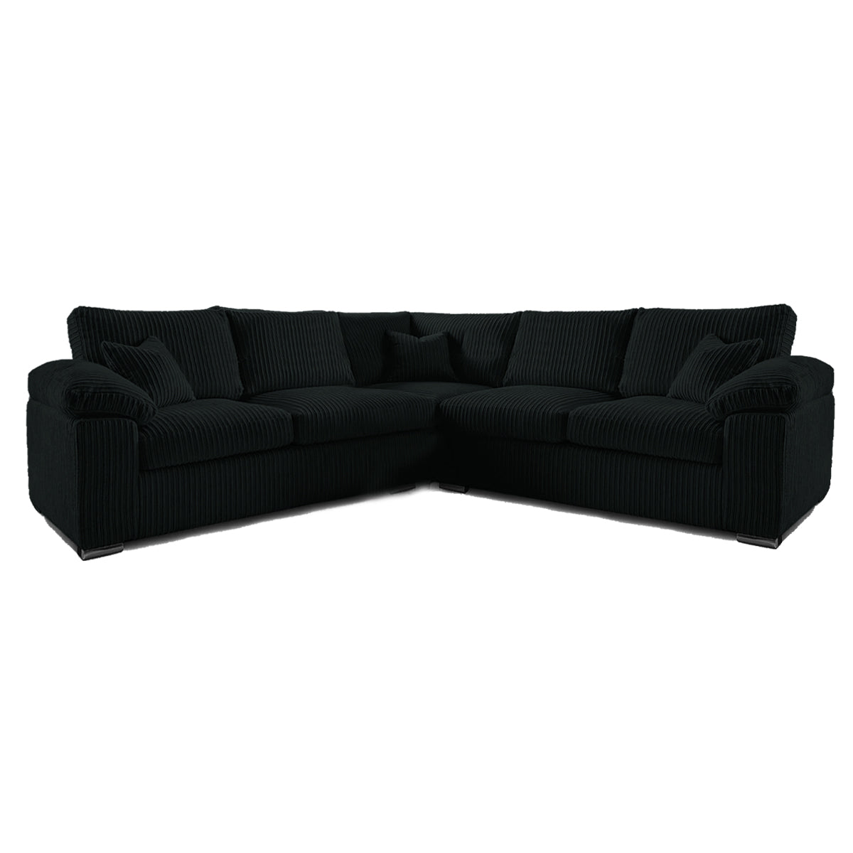 Delta Full Jumbo Cord 5 Seater Corner Sofa