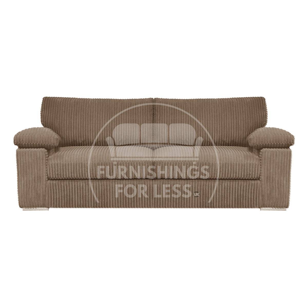 Delta Full Jumbo Cord 3 Seater Sofa