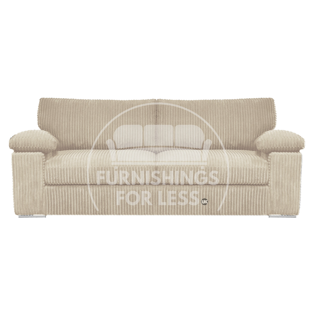 Delta Full Jumbo Cord 3 Seater Sofa