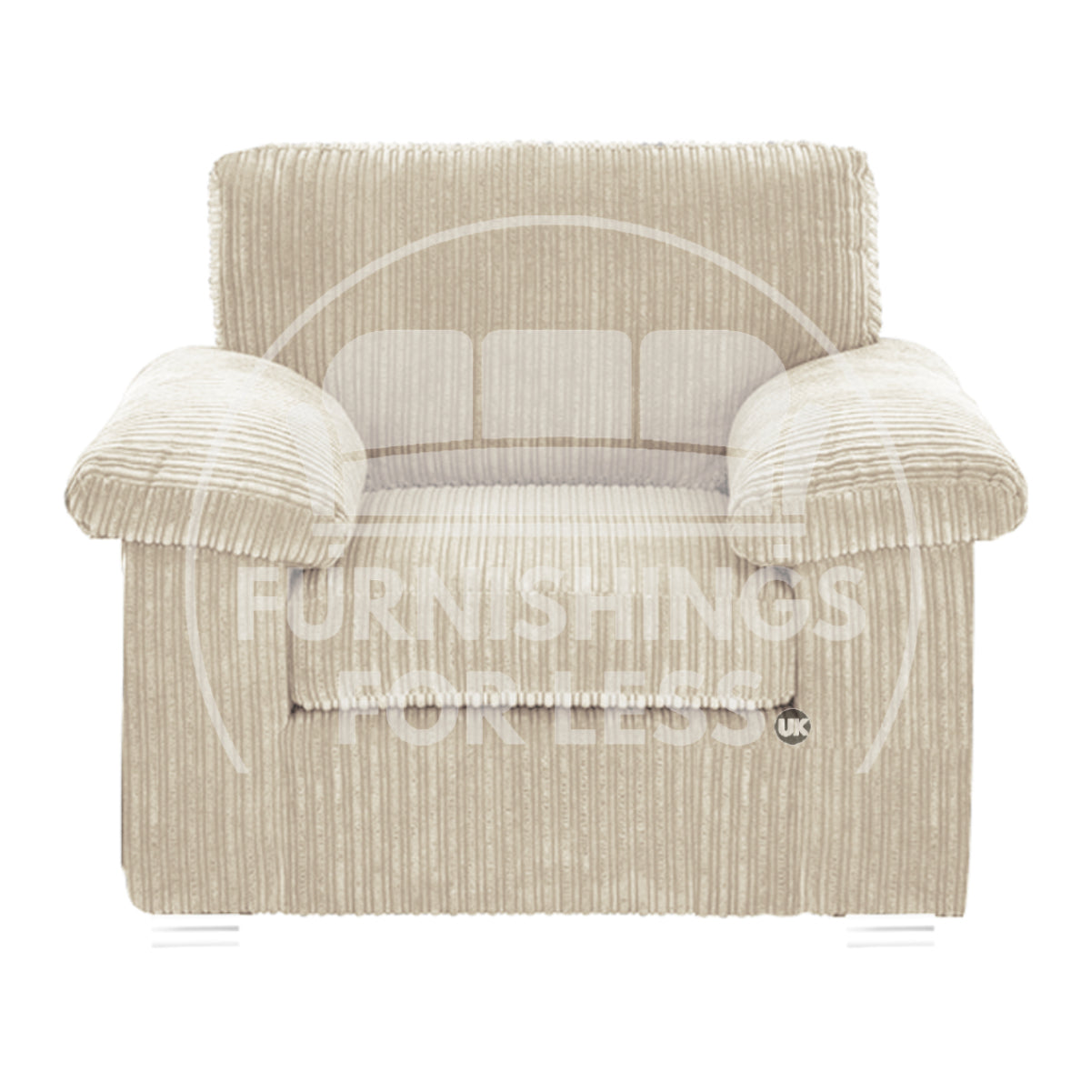 Delta Full Jumbo Cord Single Seater Armchair