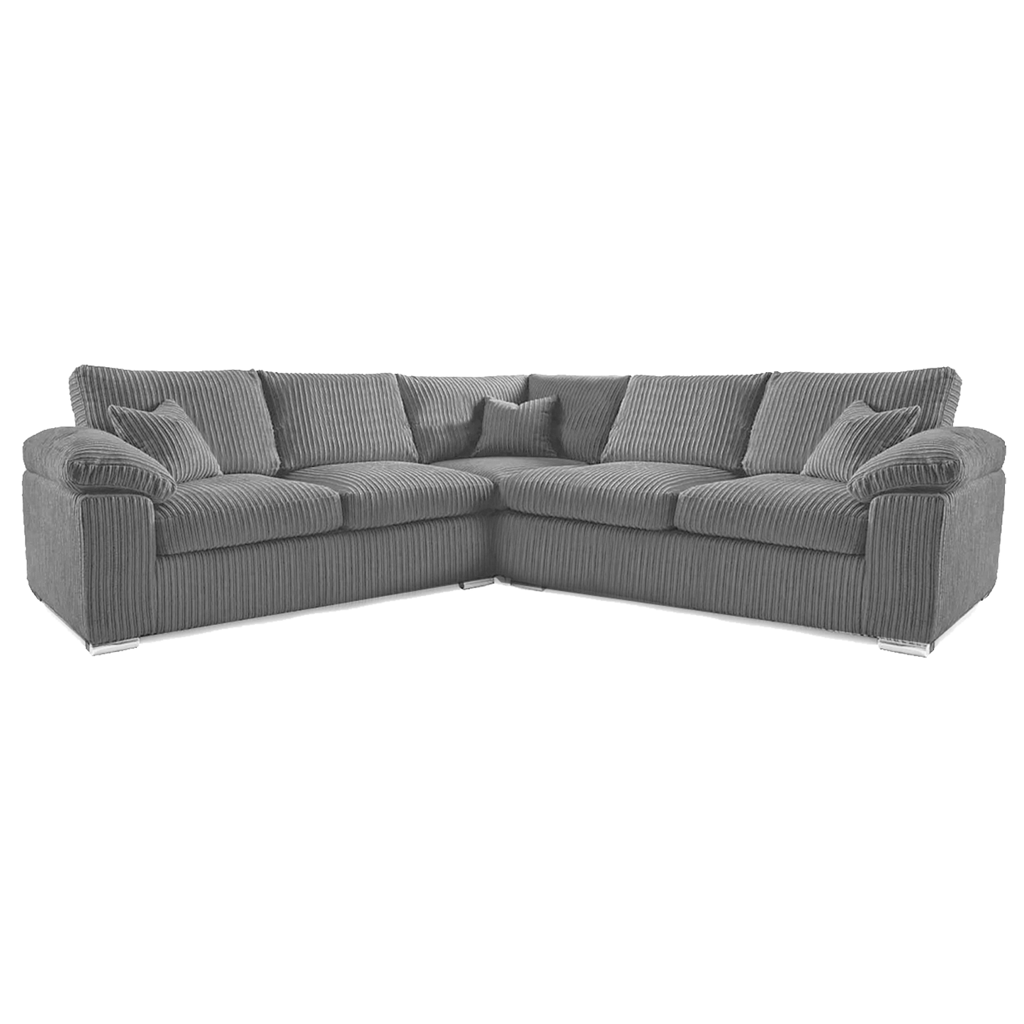 Delta Full Jumbo Cord 5 Seater Corner Sofa