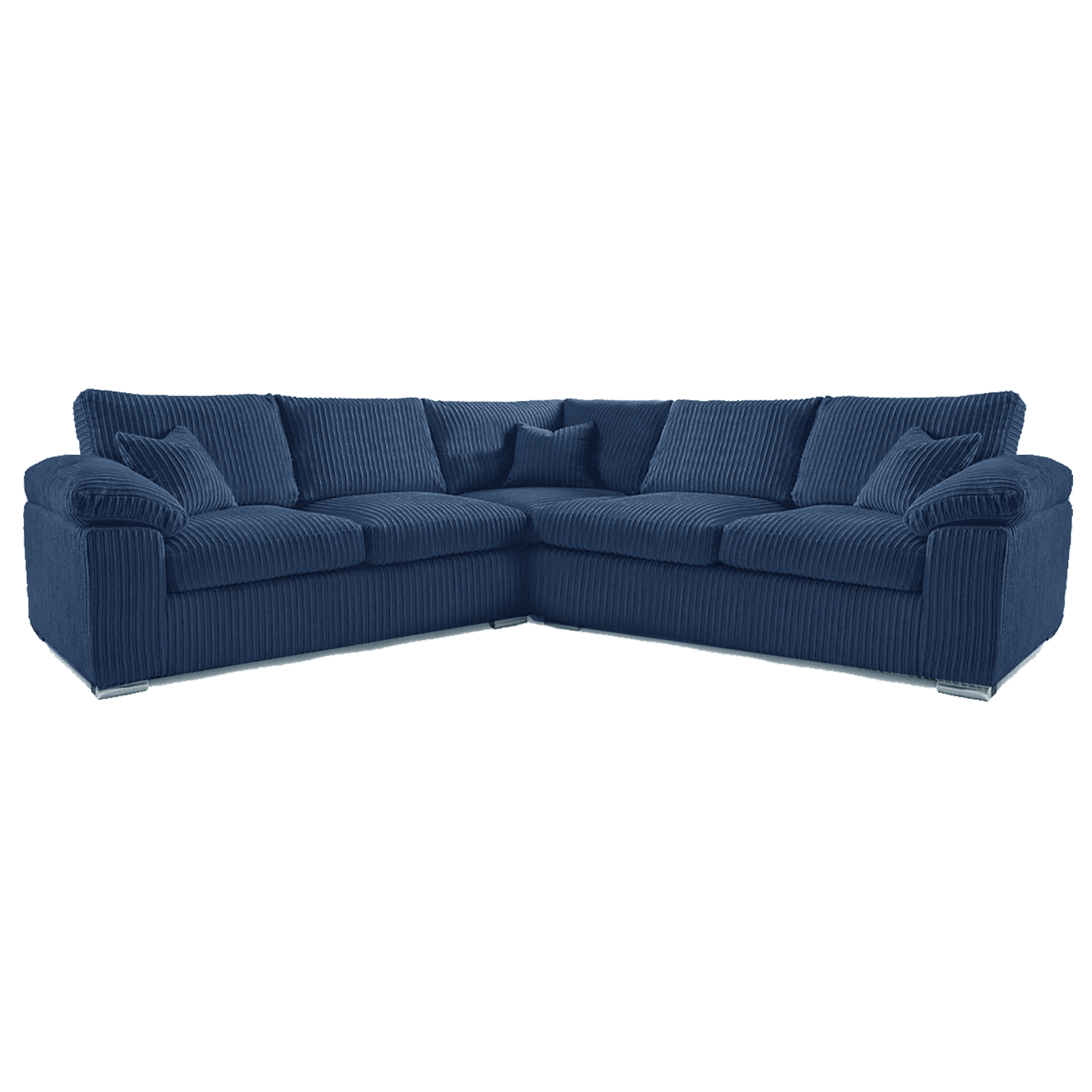 Delta Full Jumbo Cord 5 Seater Corner Sofa