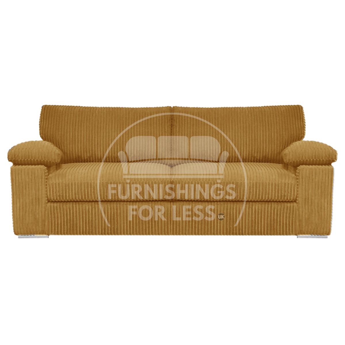 Delta Full Jumbo Cord 3 Seater Sofa