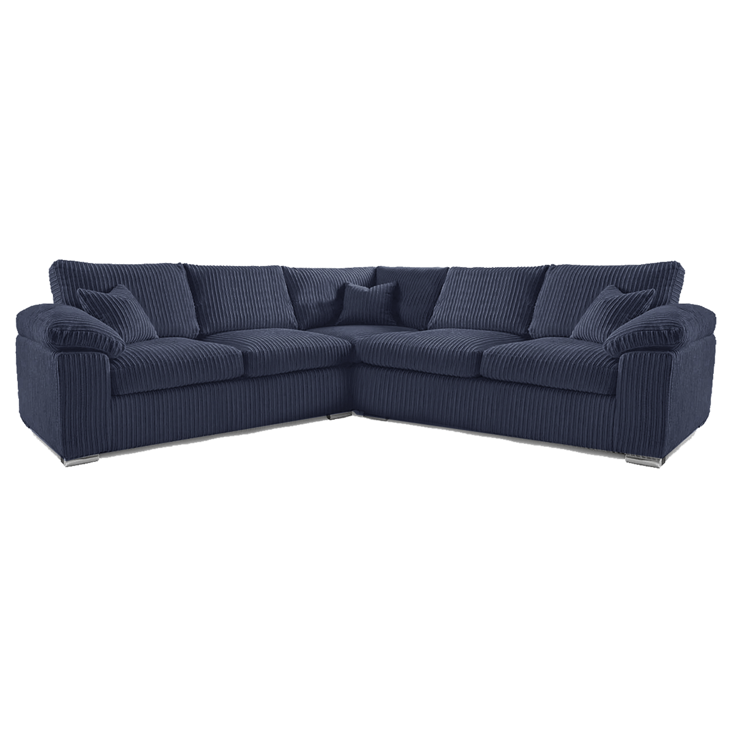 Delta Full Jumbo Cord 5 Seater Corner Sofa