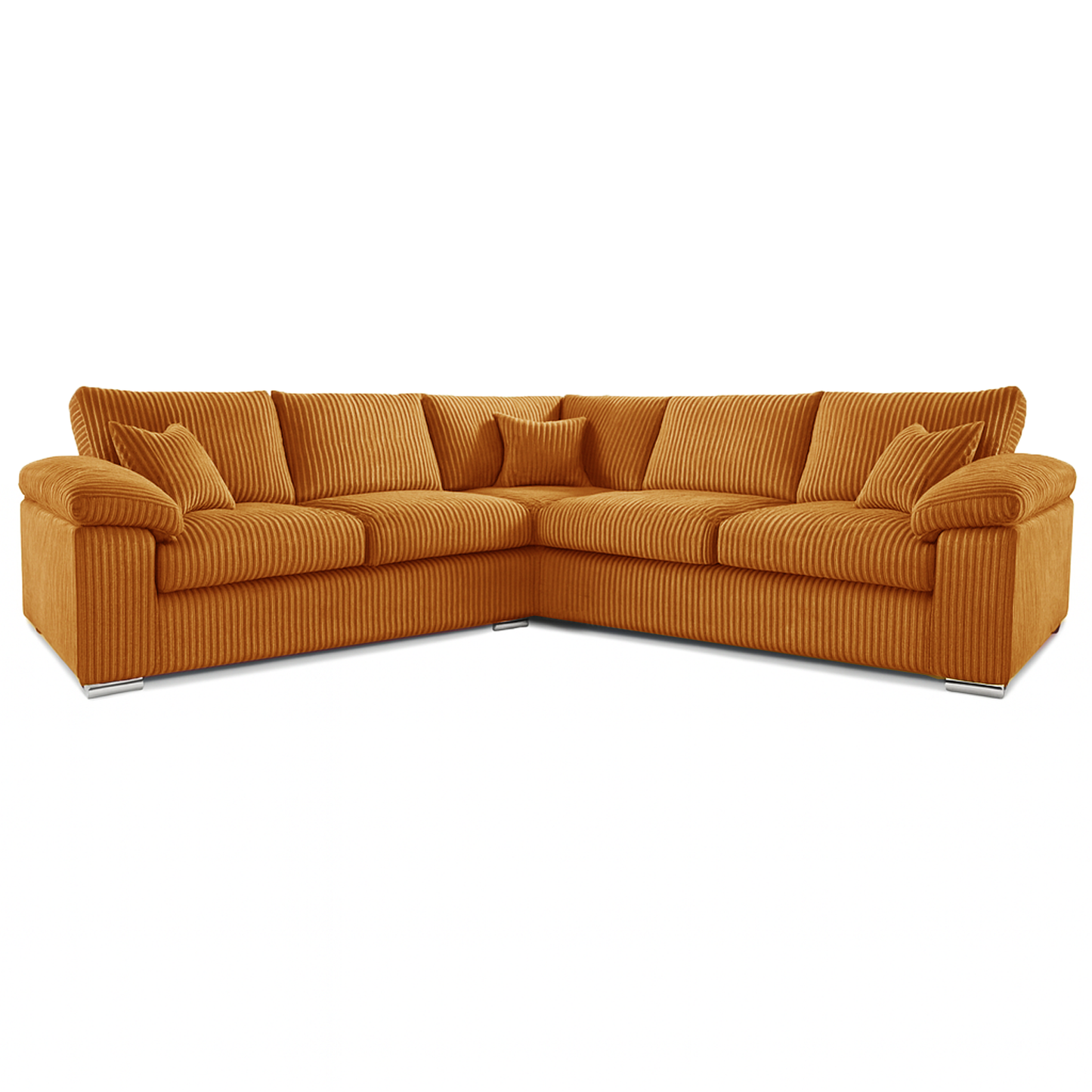 Delta Full Jumbo Cord 5 Seater Corner Sofa