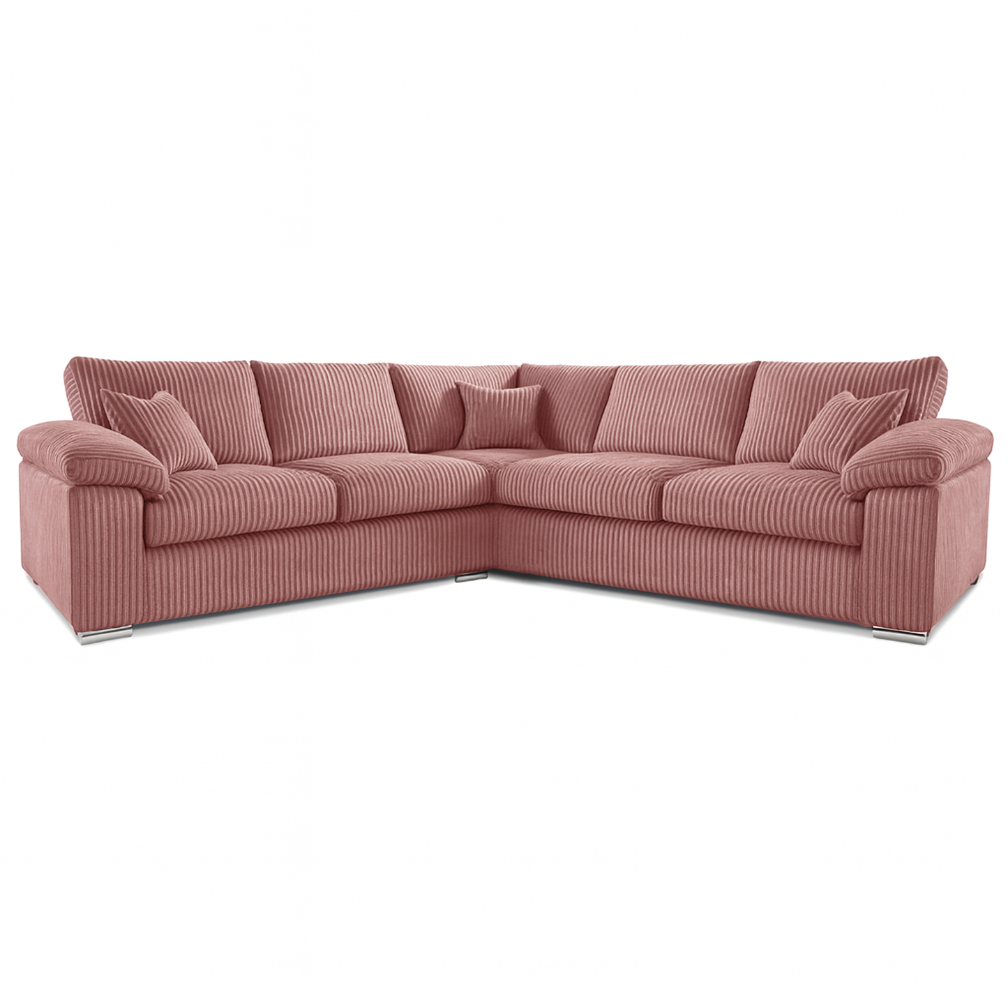 Delta Full Jumbo Cord 5 Seater Corner Sofa
