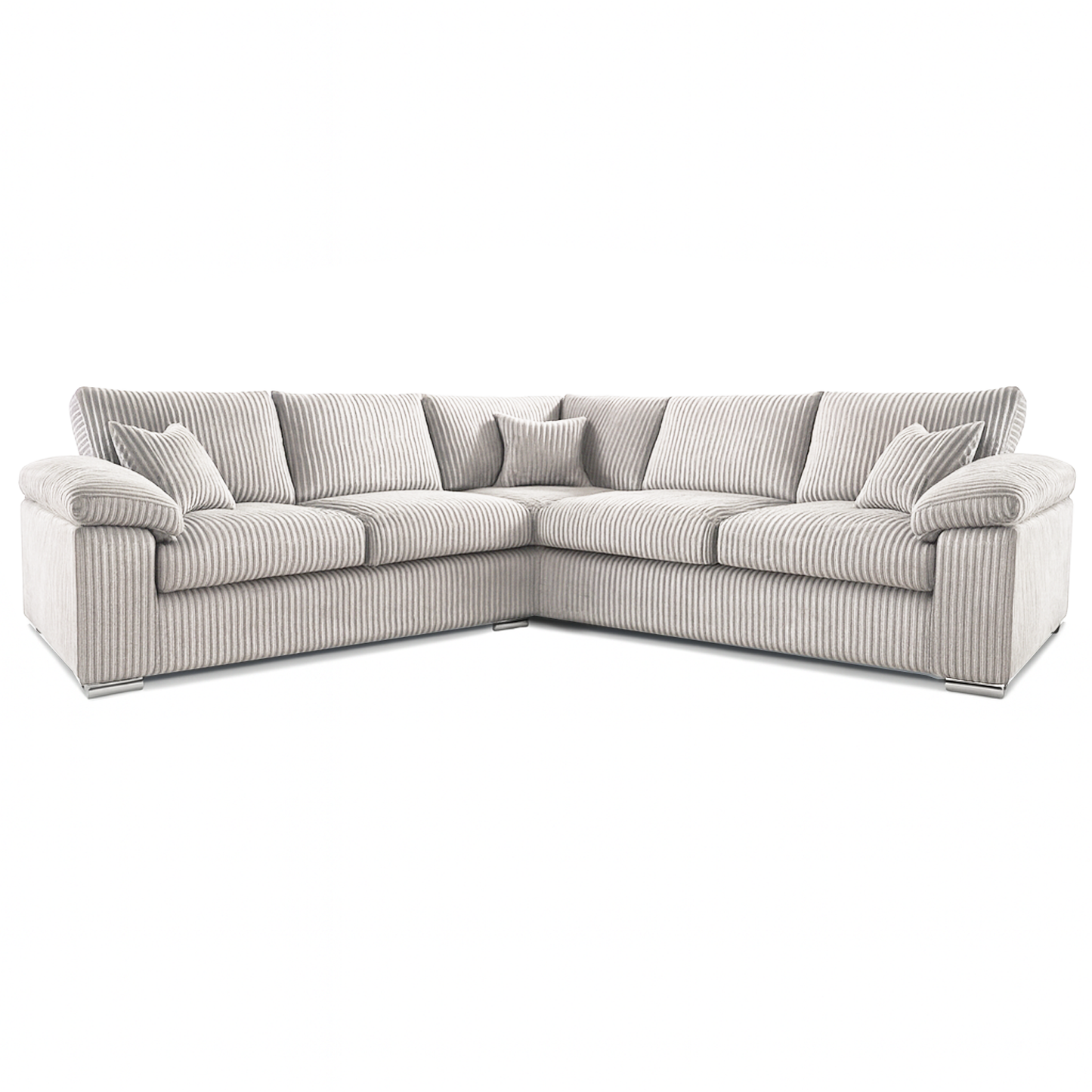 Delta Full Jumbo Cord 5 Seater Corner Sofa