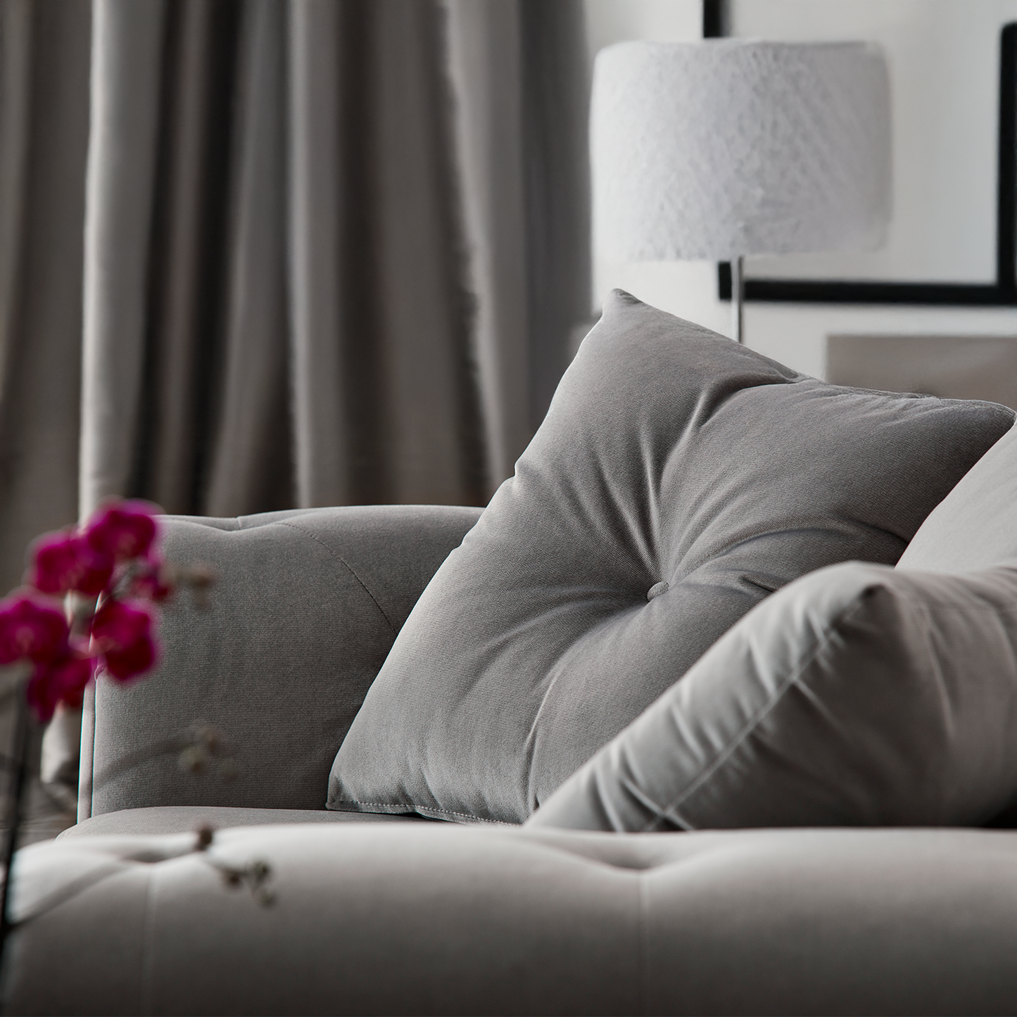 Hamilton Plush Velvet Fabric Sofa Suite
