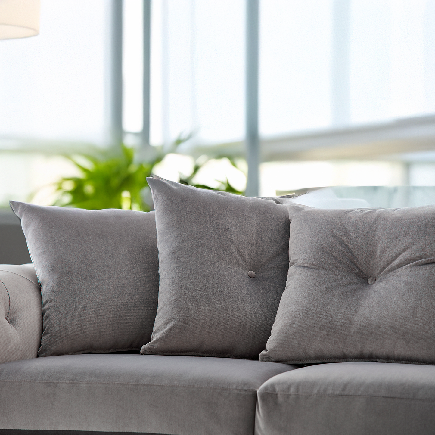 Hamilton Plush Velvet Fabric Sofa Suite