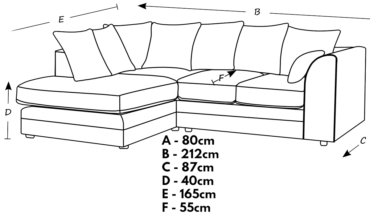 Crystal Crushed Velvet Scatter Corner Sofa - 3