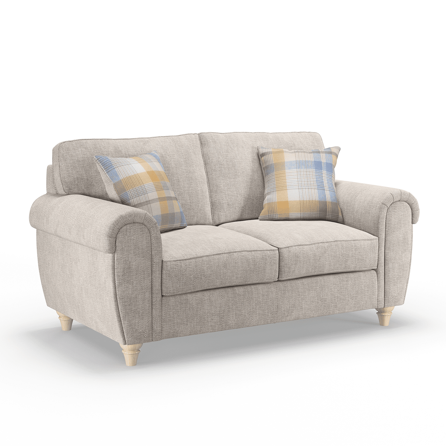 Edgar Chesterfield Fabric 2 Seater Sofa