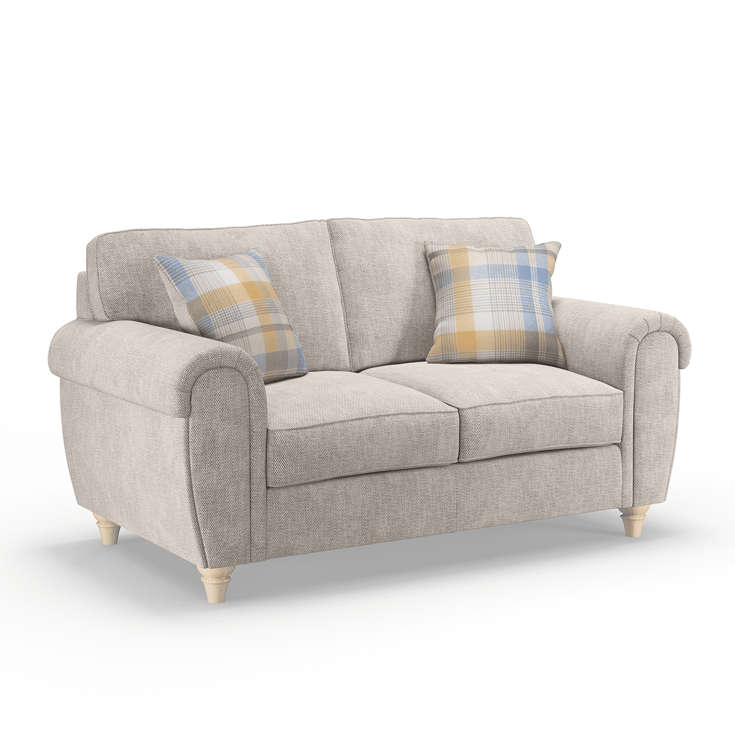 Edgar Chesterfield Fabric 2 Seater Sofa