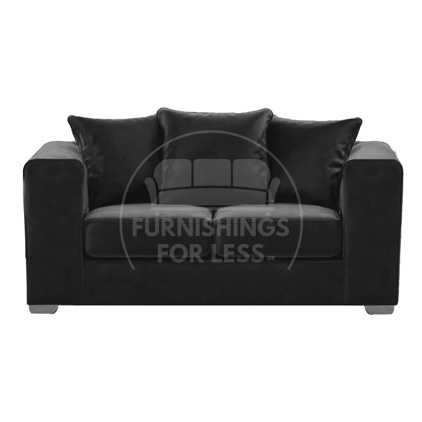 Ella Plush Velvet Fabric 2 Seater Sofa