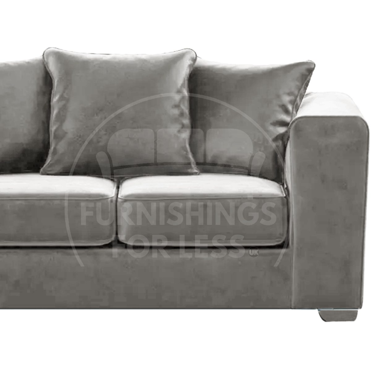 Ella Plush Velvet Fabric 2 Seater Sofa - 3