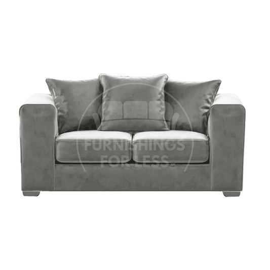 Ella Plush Velvet Fabric 2 Seater Sofa