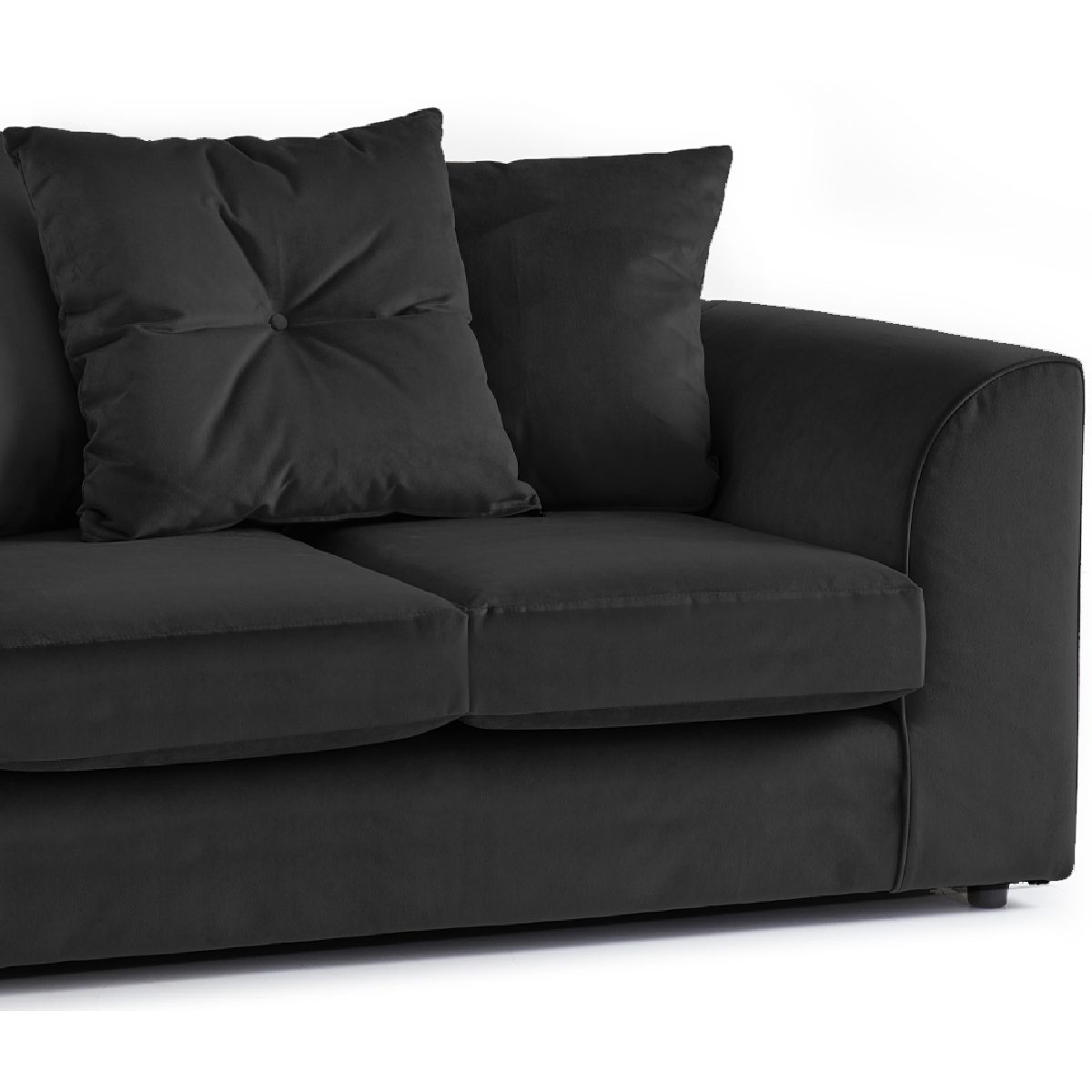 Fernando Plush Velvet Fabric 2 Seater Sofa - 2