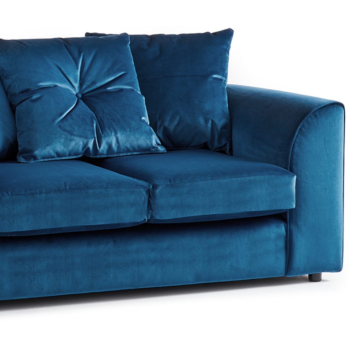 Fernando Plush Velvet Fabric 2 Seater Sofa - 3