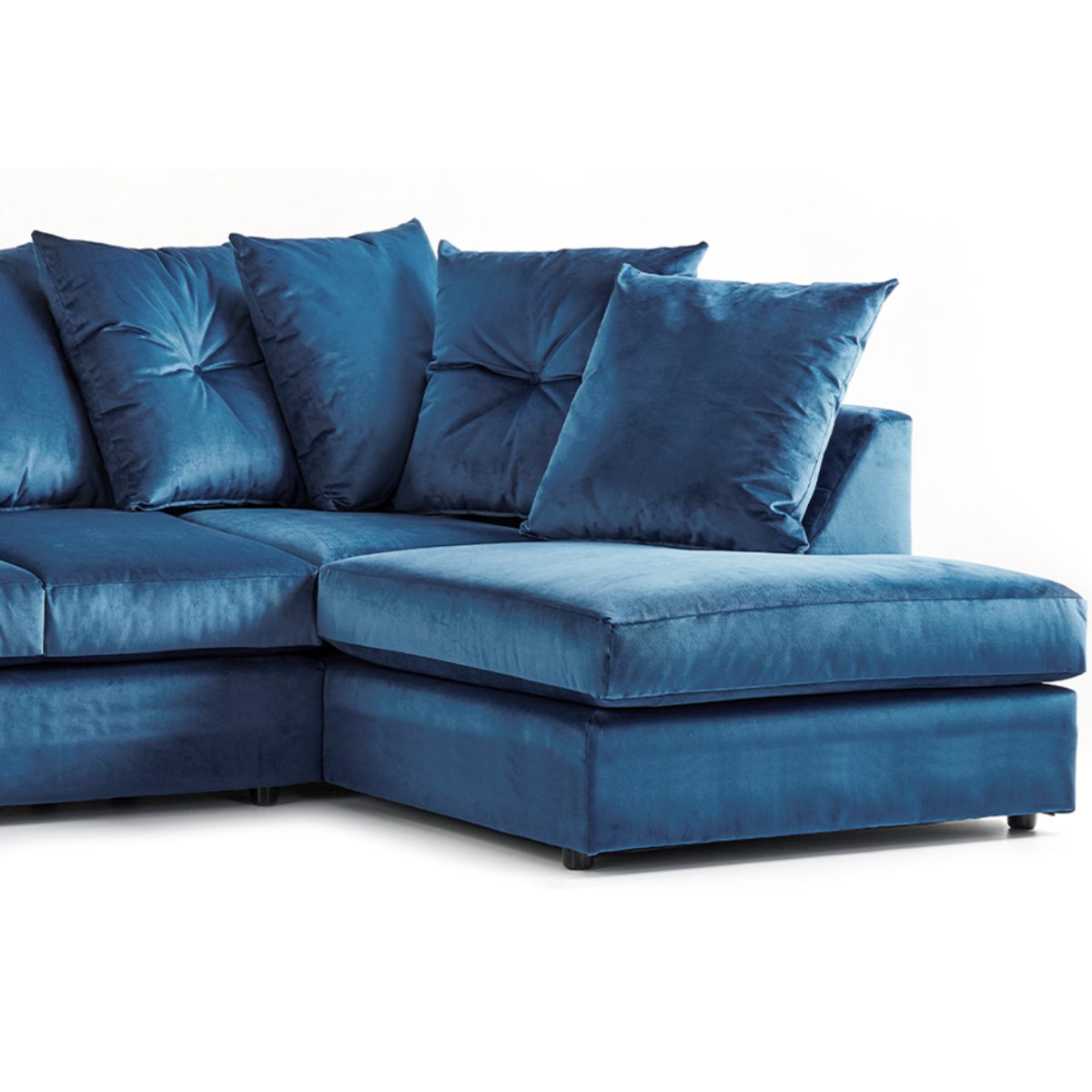 Fernando Plush Velvet Corner Sofa - 2