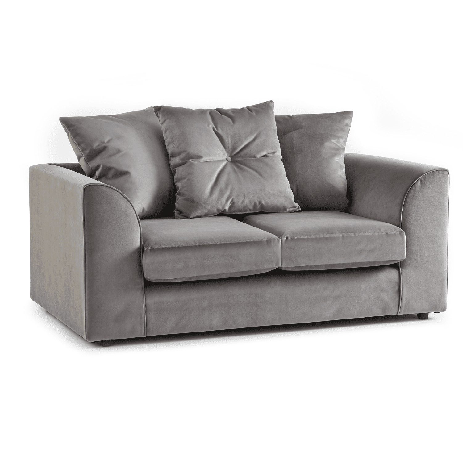 Fernando Plush Velvet Fabric 2 Seater Sofa