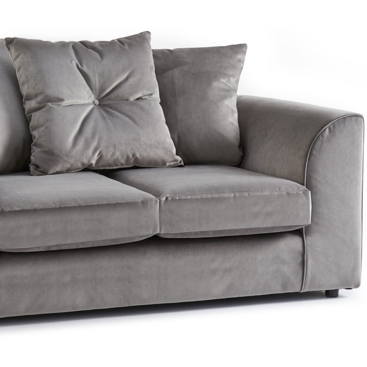 Fernando Plush Velvet Fabric 2 Seater Sofa - 4