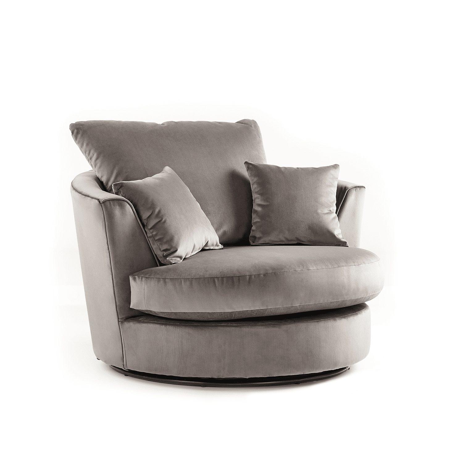Victoria Plush Velvet Swivel Chair