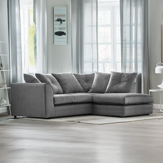 Fernando Plush Velvet Corner Sofa