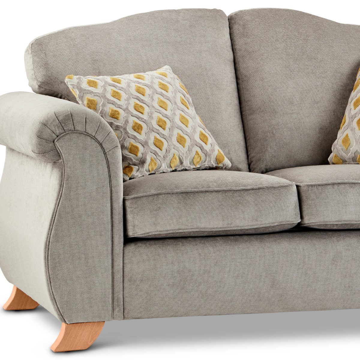Freya Chenille Fabric 3 Piece Sofa Suite - 5