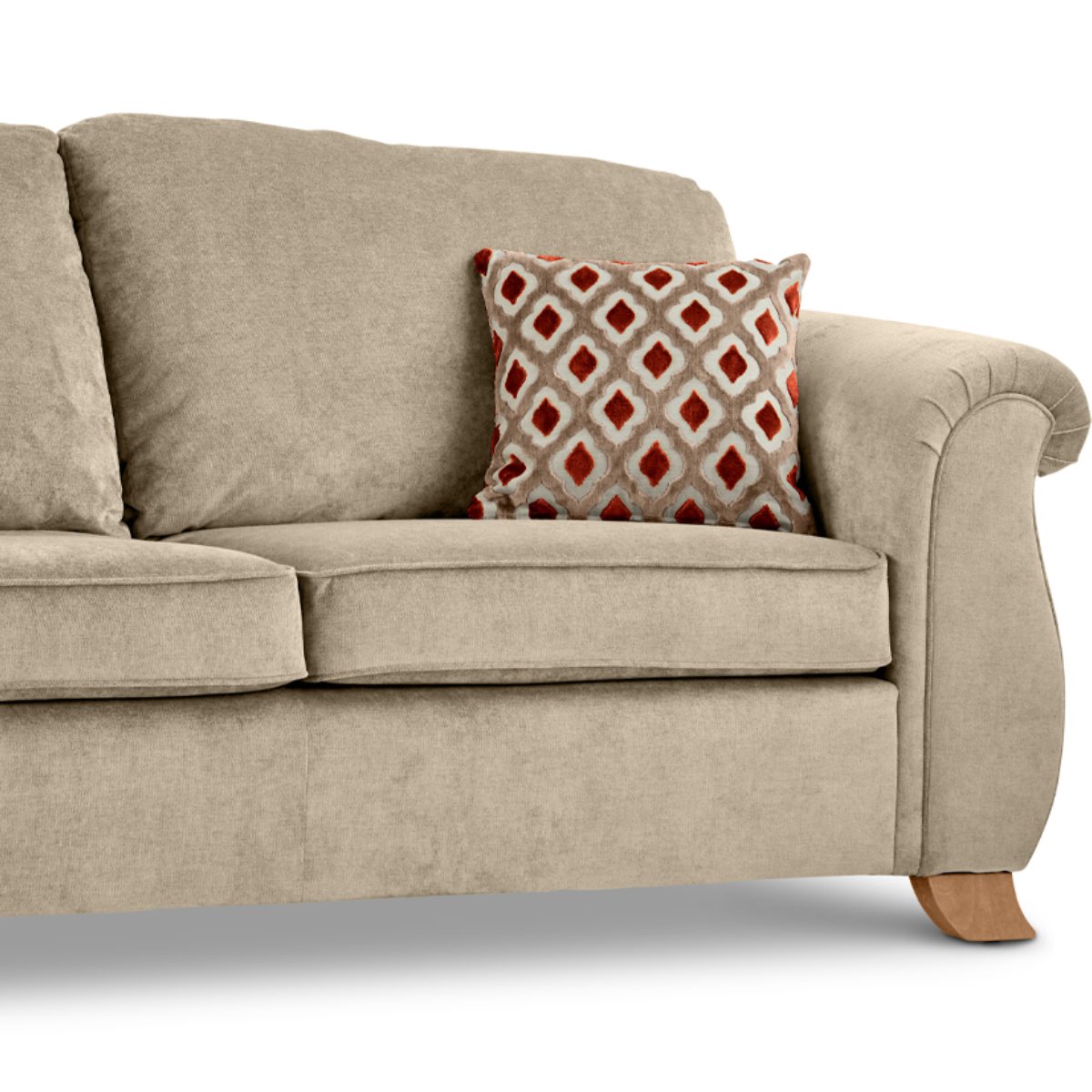 Freya Chenille Fabric 3 Piece Sofa Suite - 2