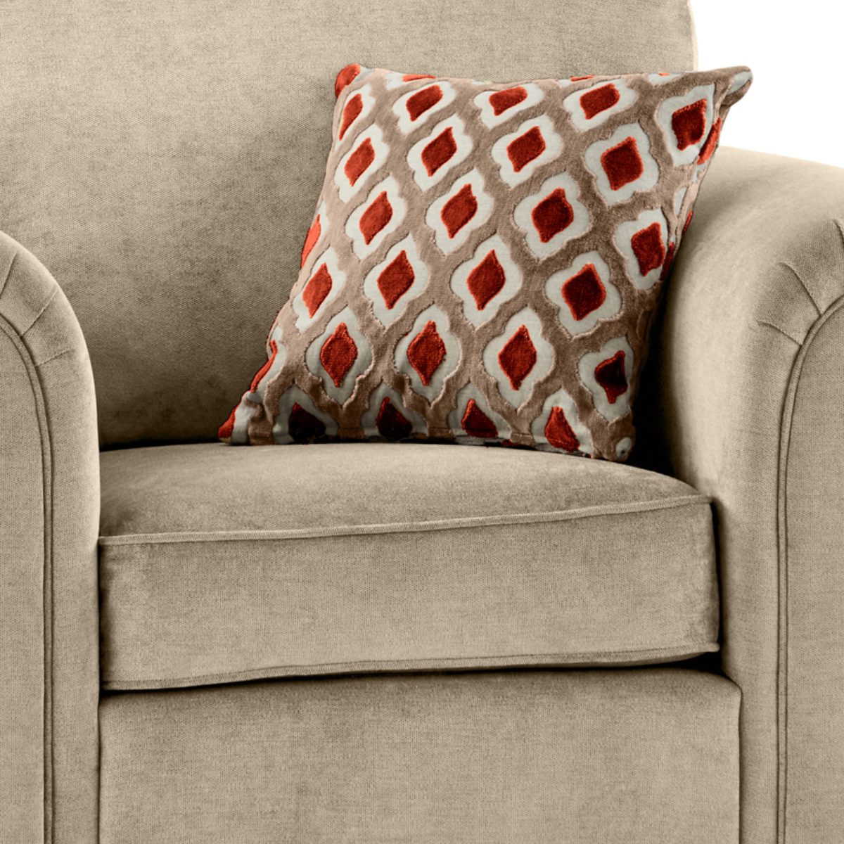Freya Chenille Fabric Armchair - 2