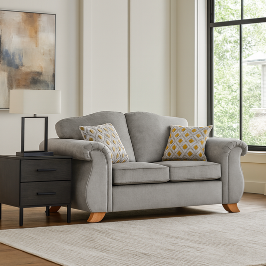 Freya Chenille Fabric 2 Seater Sofa