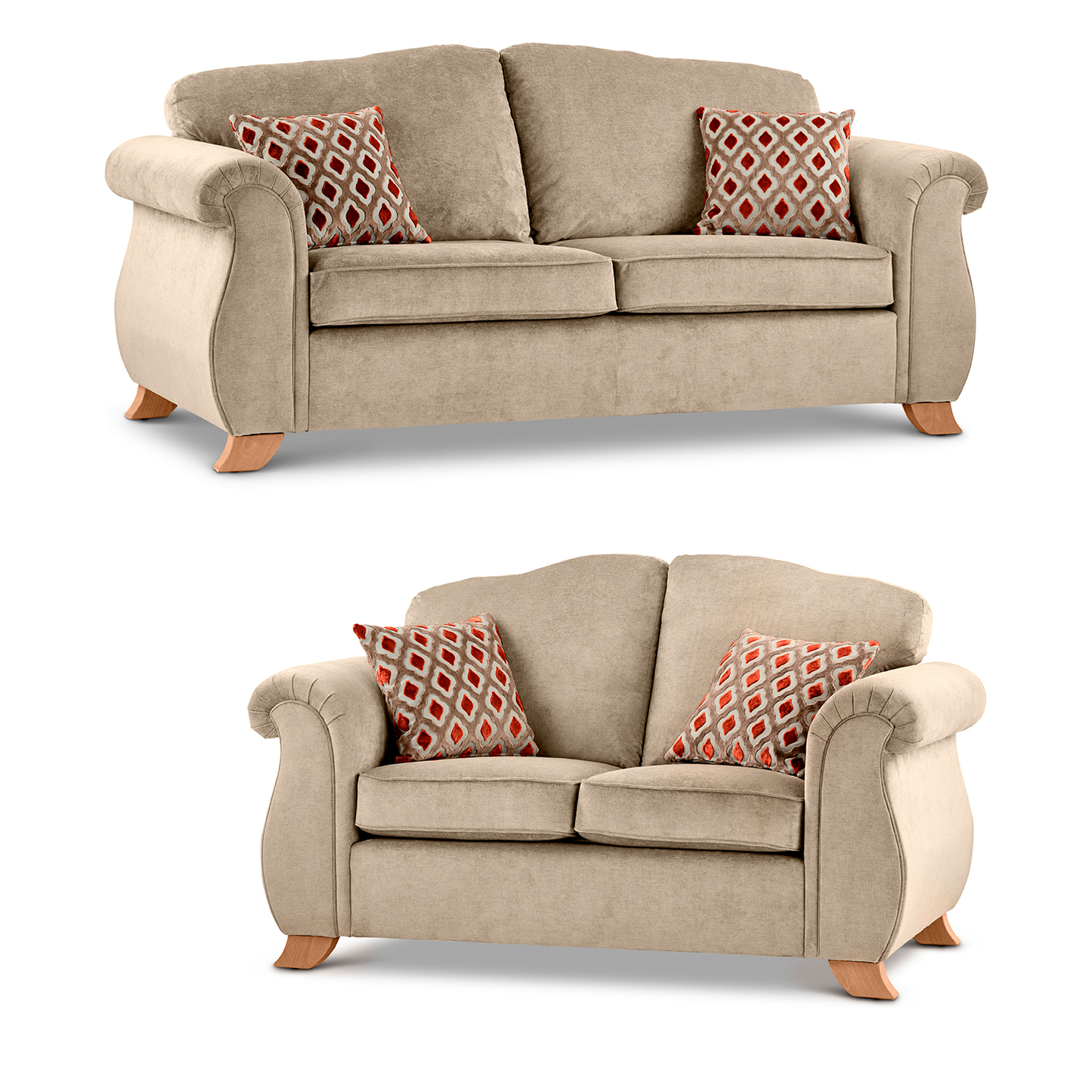 Freya Chenille Fabric Sofa Suite