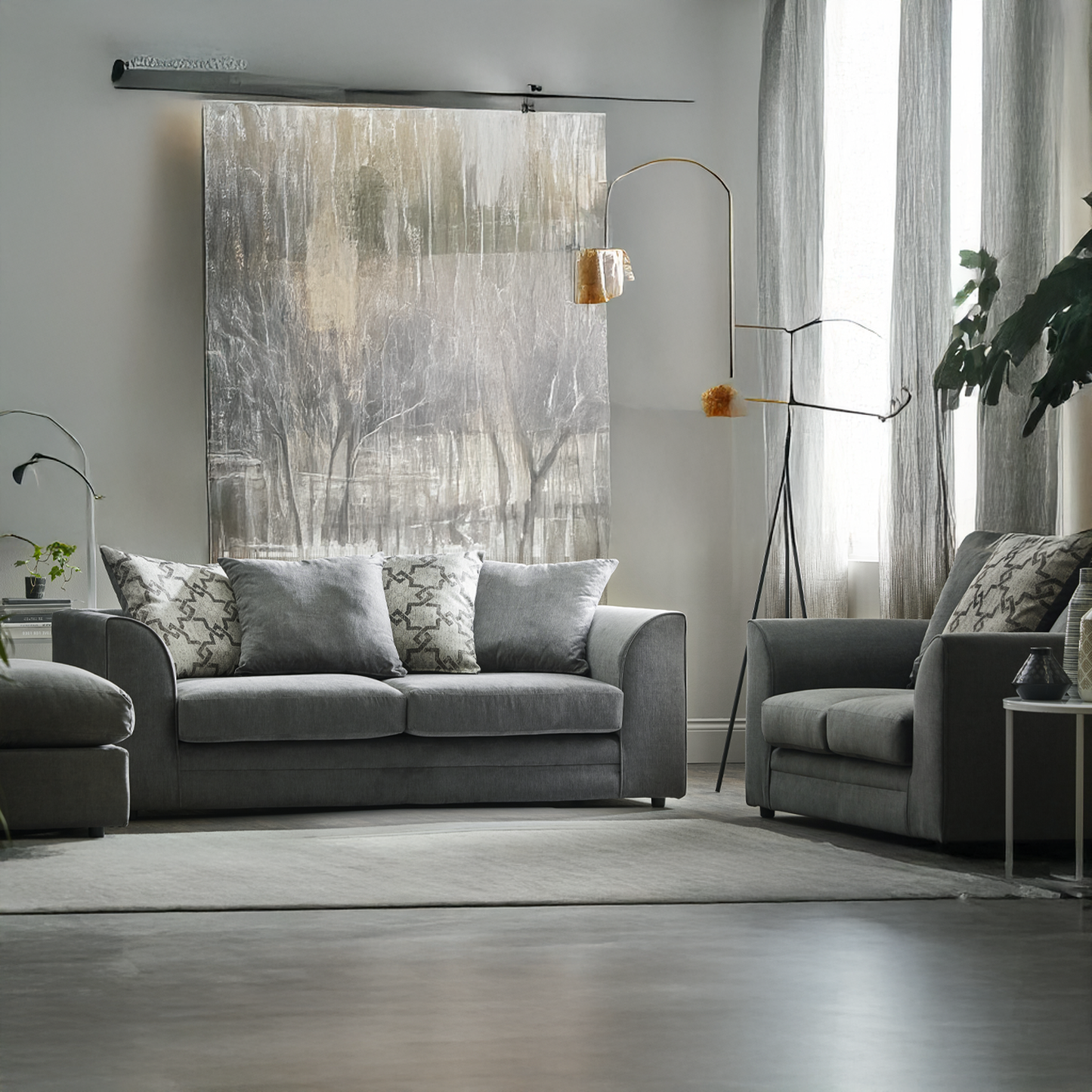 Graceland Fabric Sofa Suite 3 + 2