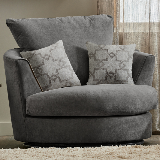 Graceland Fabric Swivel Chair