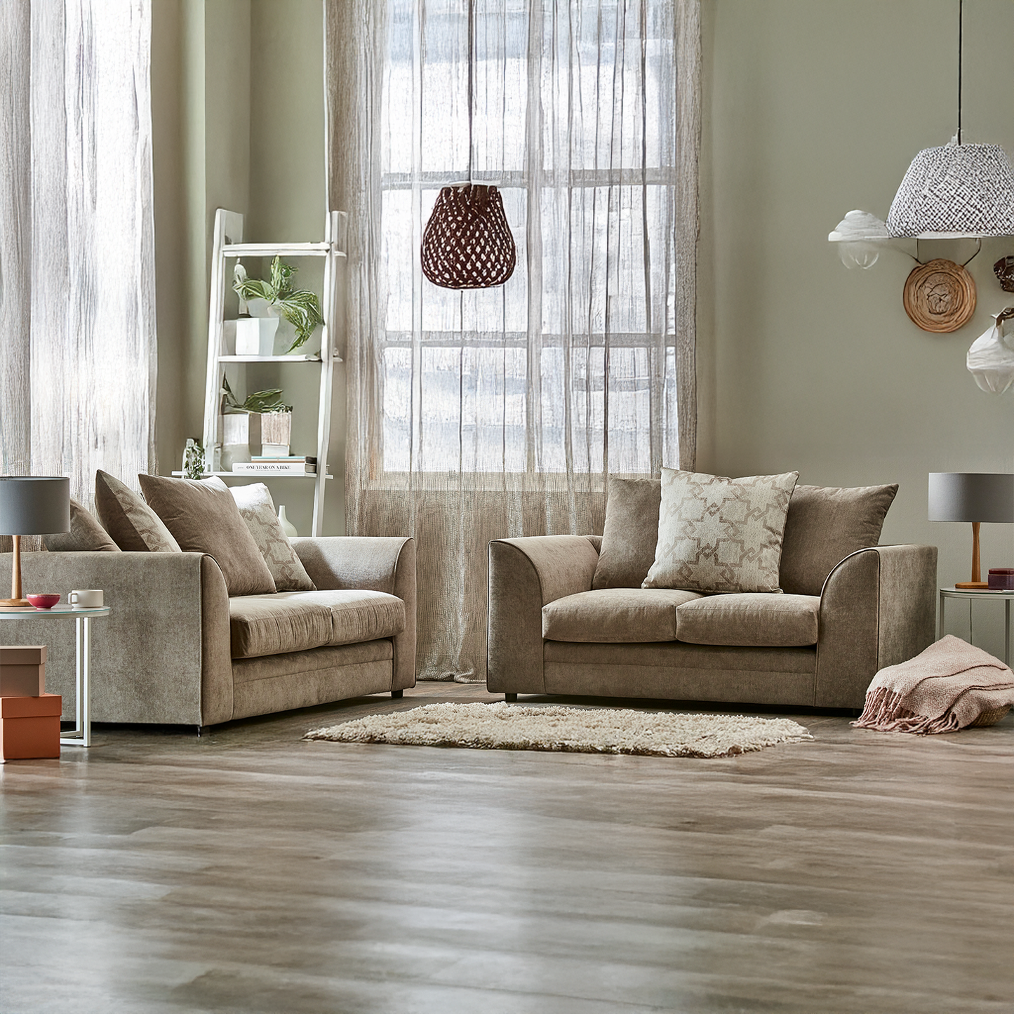 Graceland Fabric Sofa Suite 3 + 2