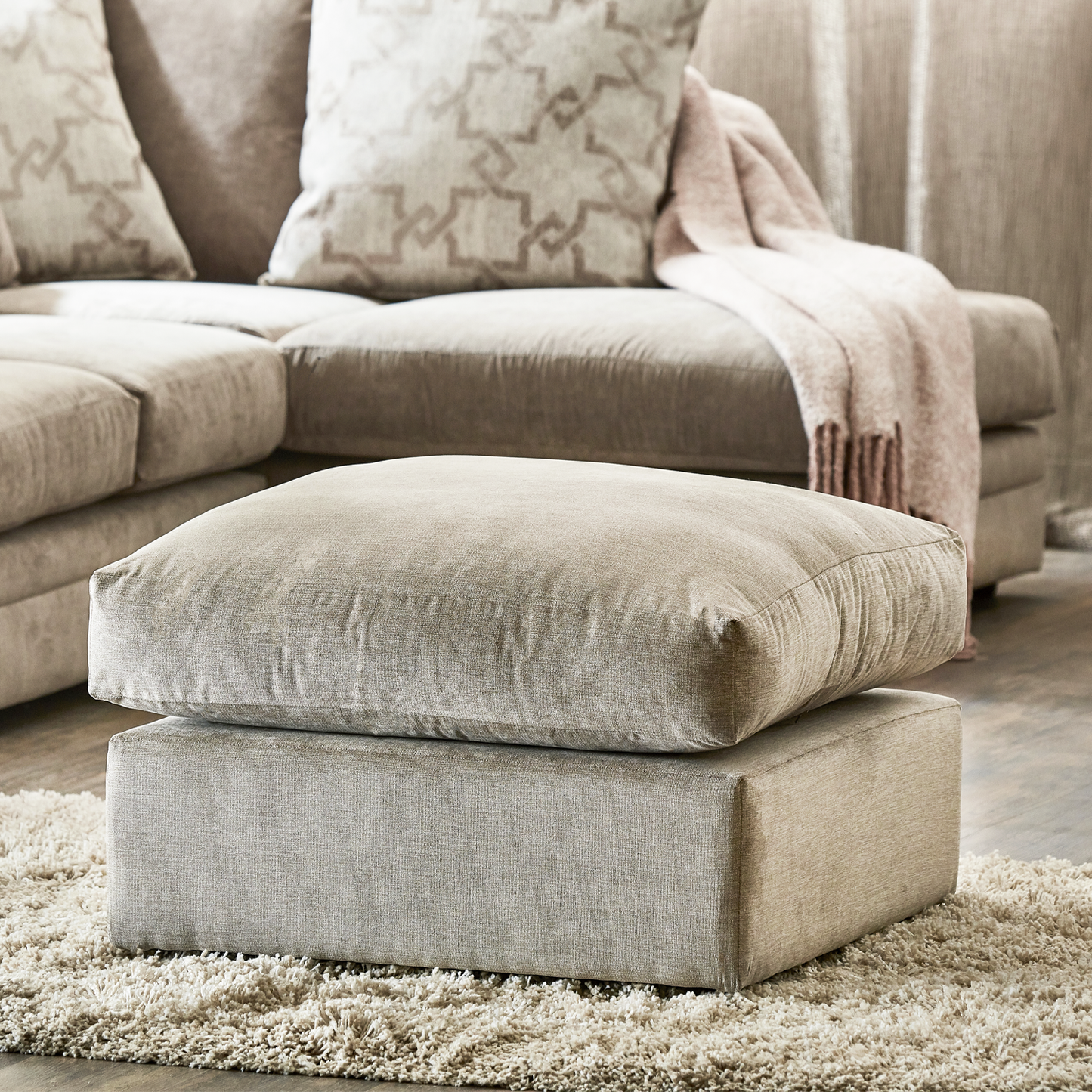 Graceland Fabric Footstool