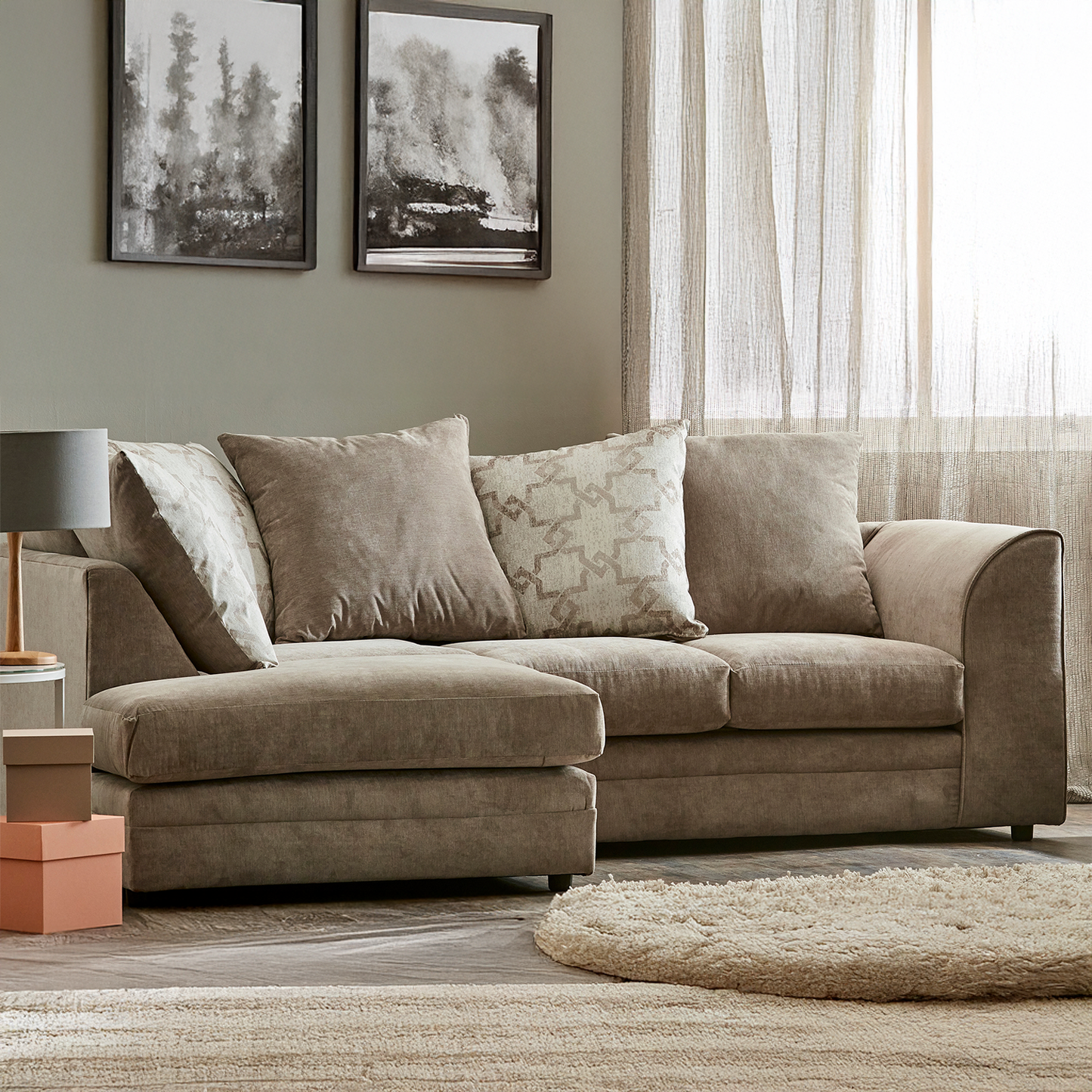Graceland Fabric Corner Sofa