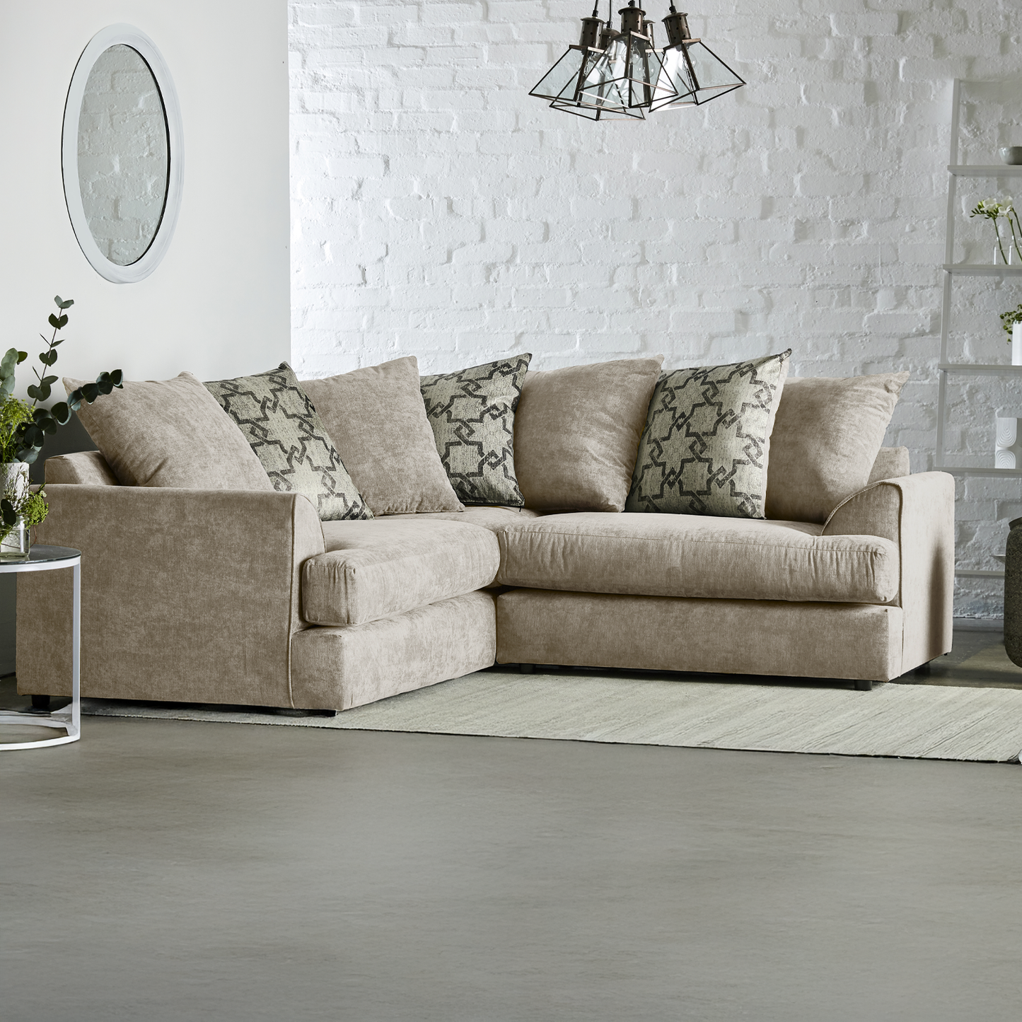 Graceland Fabric 5 Seater Corner Sofa