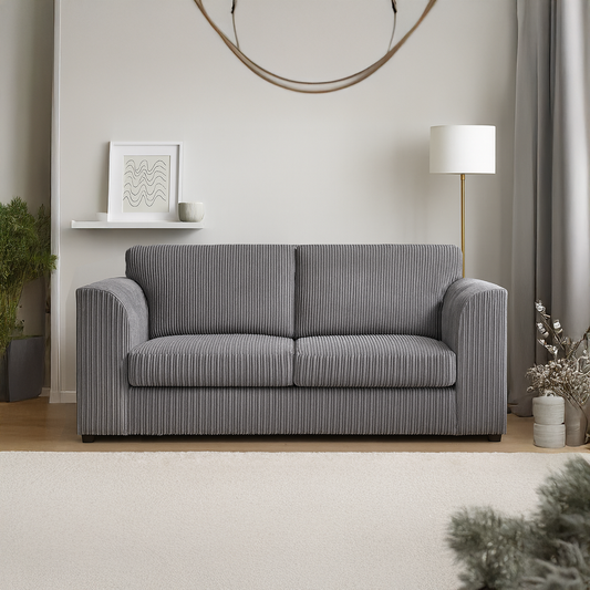 Luxor Full Jumbo Cord 3 Seater – Full Back