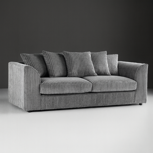 Luxor Full Jumbo Cord 3 Seater - Scatter Back
