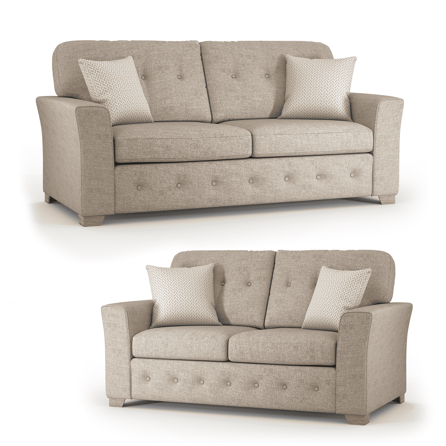 Hartley Fullback Tufted Sofa Suite