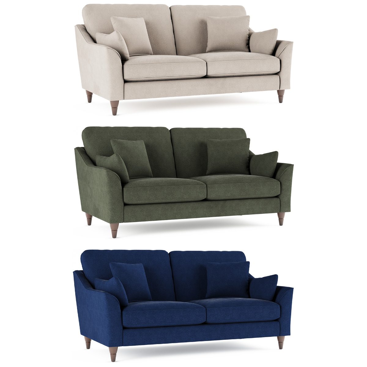 Hepburn Fabric 2 Seater Sofa