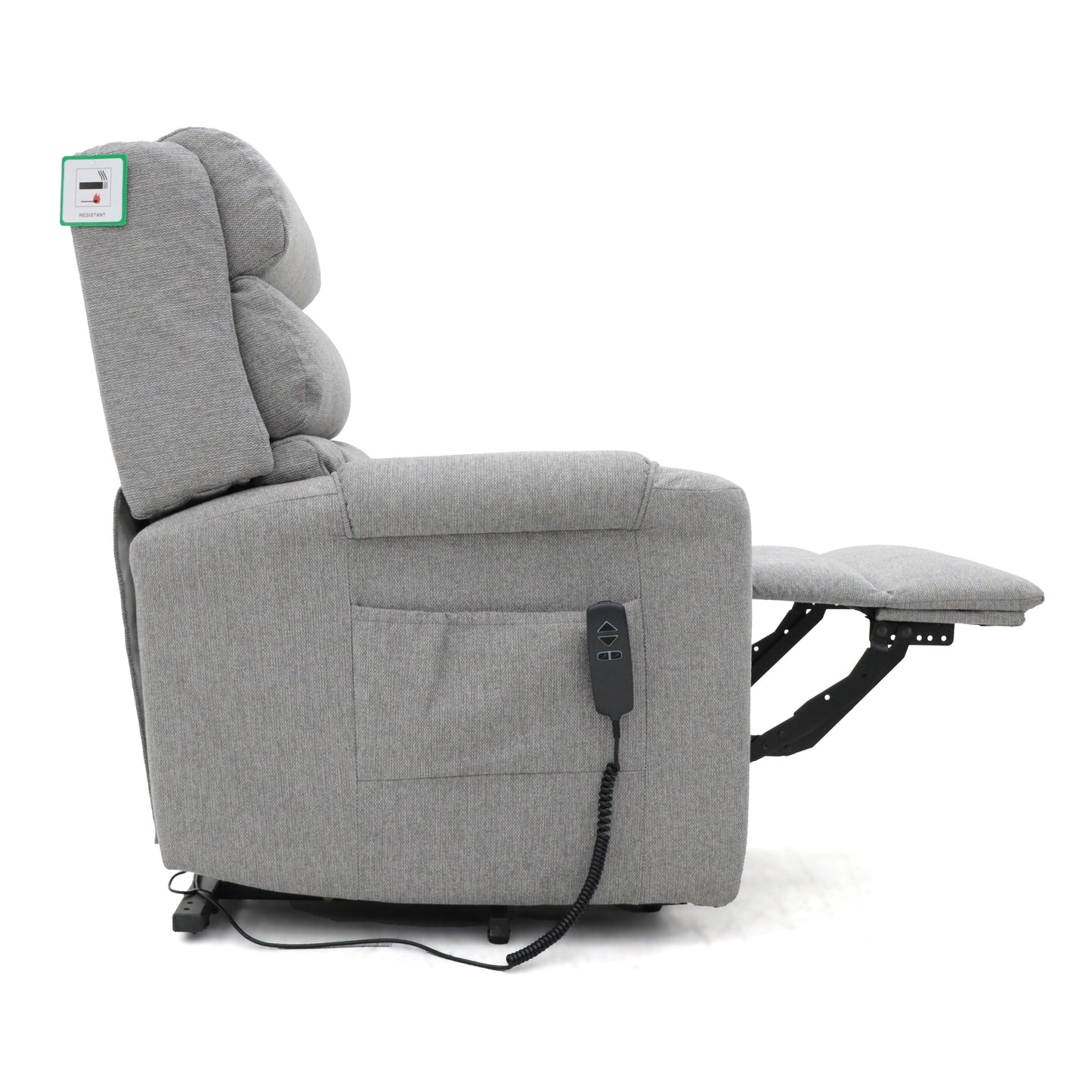 Burton Rise and Recline Armchair Electric Dual Motor Grey - 5